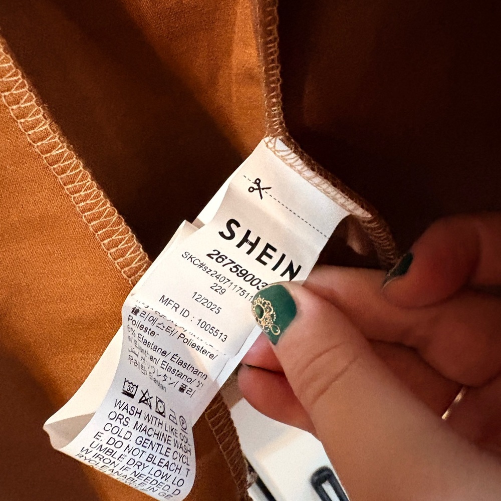 SHEIN Tan Blazer with Decorative Buttons - Picture 5 of 5